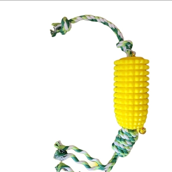 18 INCH CORN ROPE CHEW TOY TEETHING TOOTHBRUSH DOG TOY - Picture 3 of 4